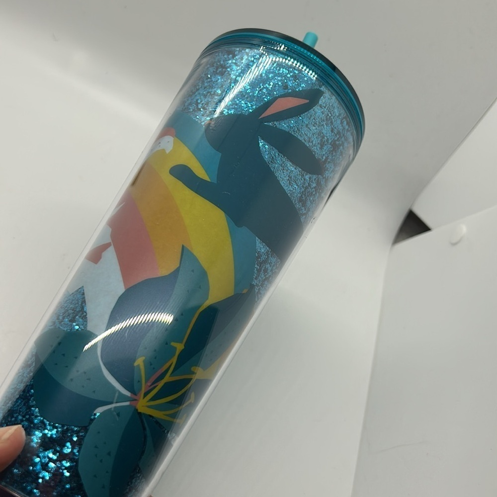 Starbucks Easter Spring 2021 Bunny Glitter Tumbler Venti 24 oz